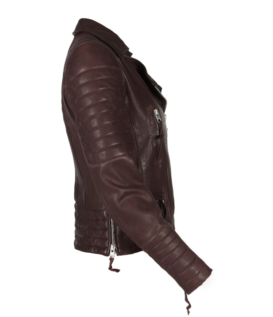 Allsaints Red Oxblood Biker Jacket