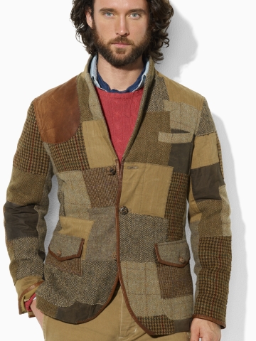 Lyst - Polo Ralph Lauren Tweed Patchwork Sport Coat in Brown for Men