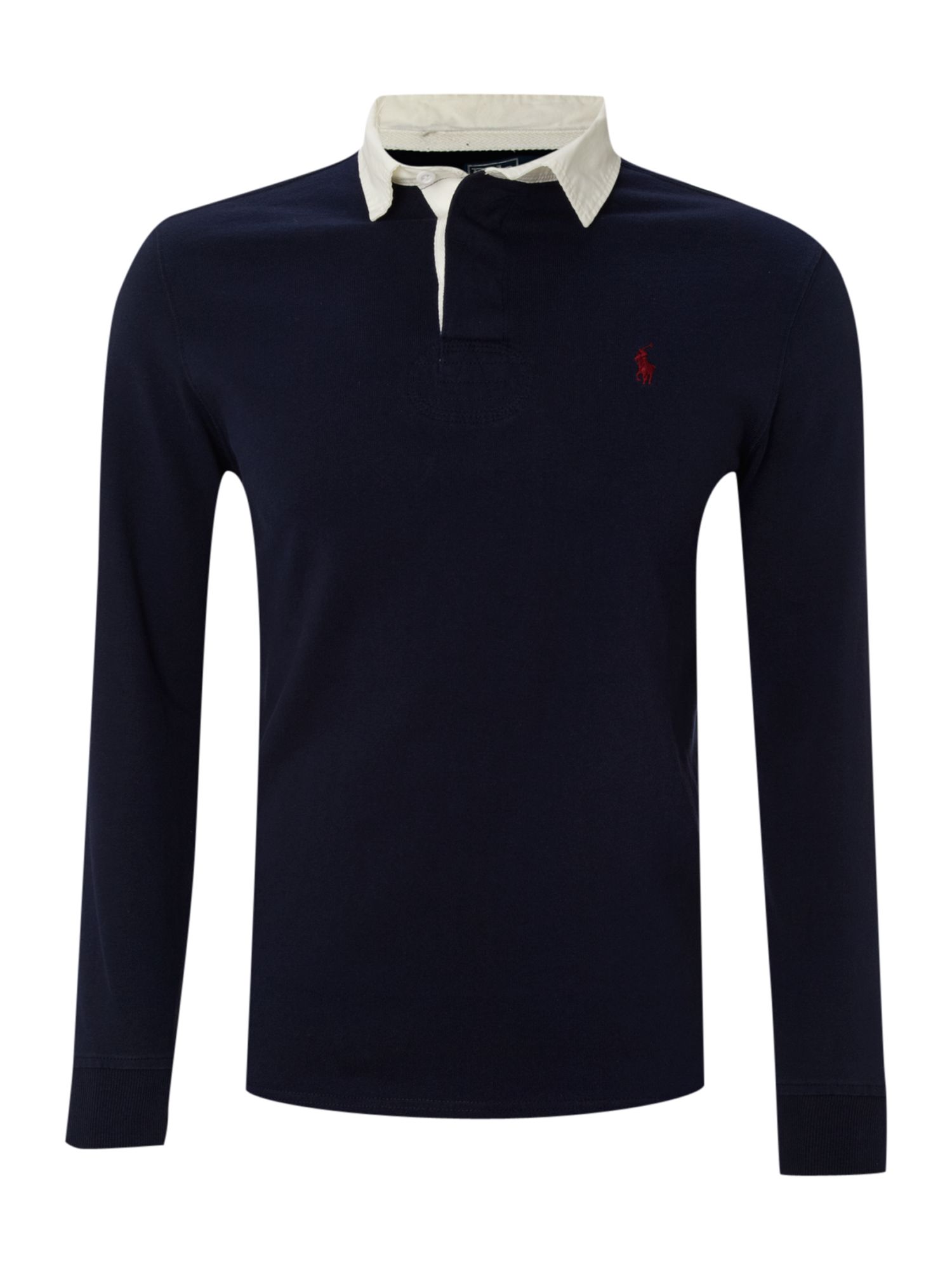 Polo Ralph Lauren Long Sleeved Classic Rugby Top in Blue for Men (navy ...