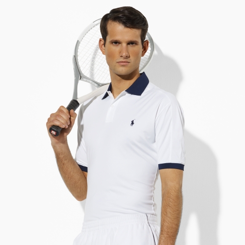 Lyst - Polo Ralph Lauren Performance Jersey Tennis Polo in ...