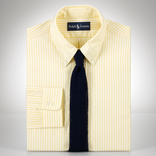 yellow ralph lauren oxford shirt
