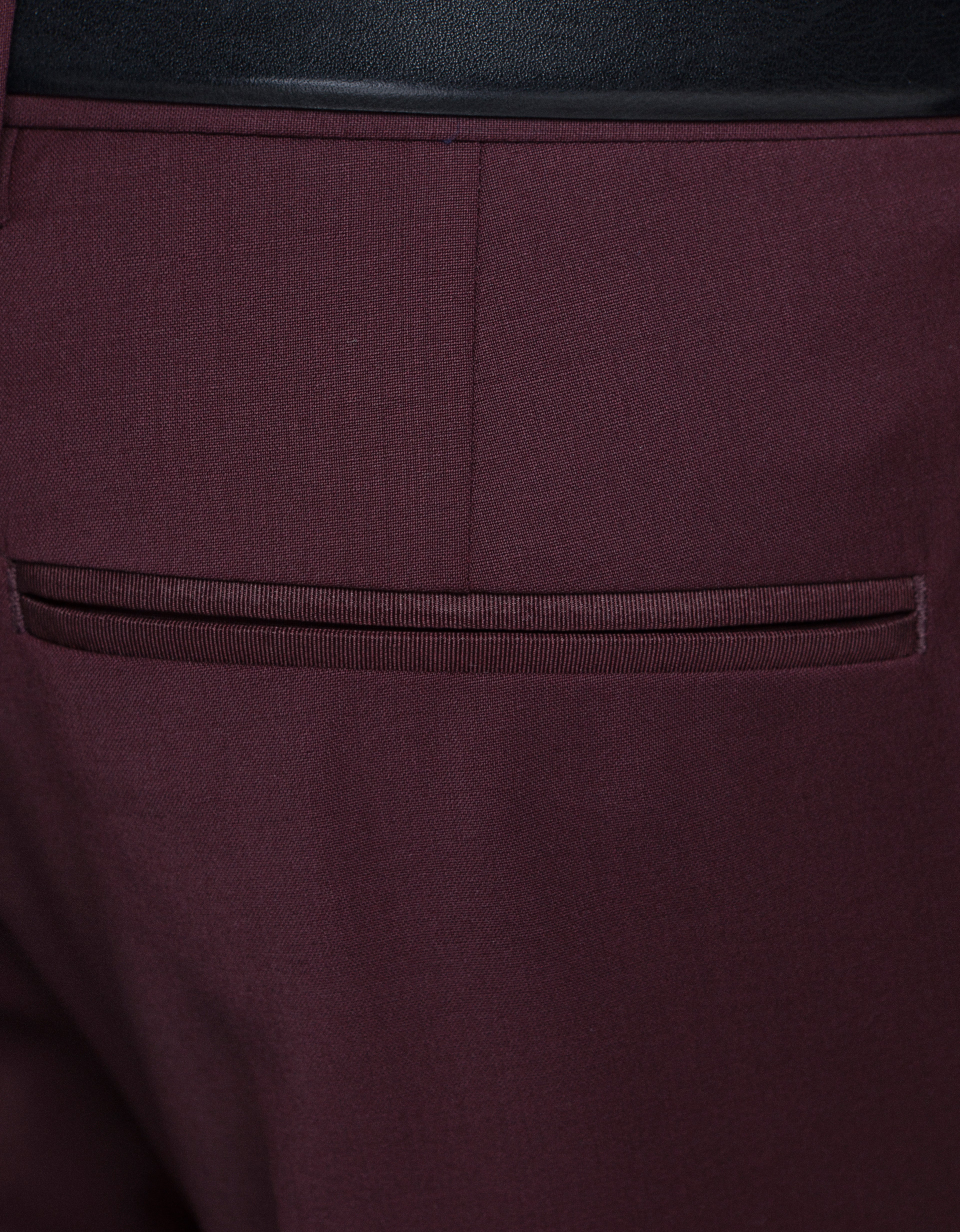 Zara Maroon Trousers in Purple for Men | Lyst