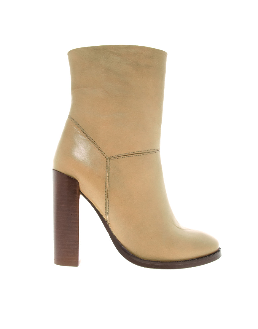asos ankle boots leather