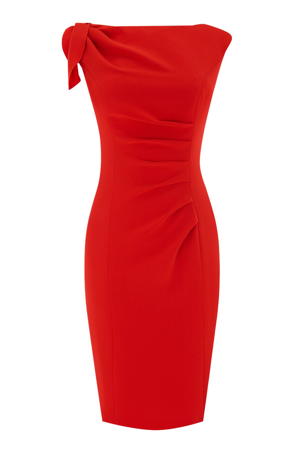 Coast Santana Crepe Dress in Red (orange) | Lyst