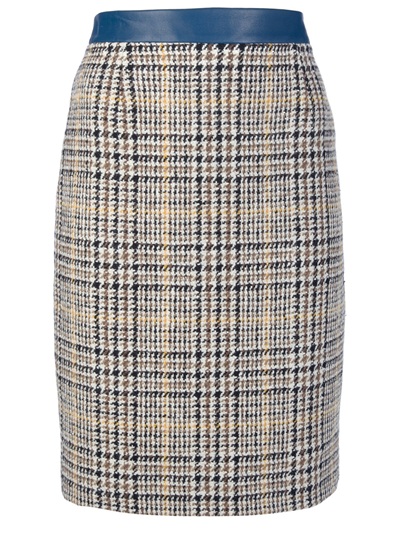 Lyst - Dsquared² Houndstooth Skirt in Brown
