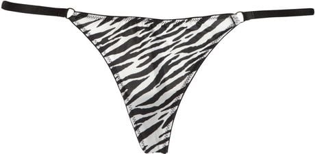 H&m Tstring in Animal (zebra) | Lyst