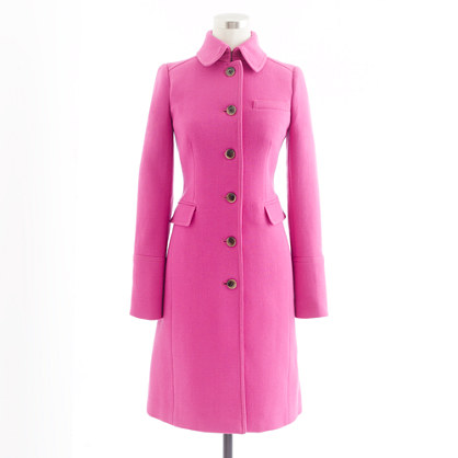 J.crew Doublecloth Metro Coat with Thinsulate in Pink | Lyst