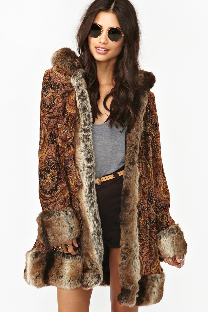 Bb Dakota Blinda Coat Brown Vegan Suede Faux Fur Brown Fur Coats Unreal My Lady Faux Coat