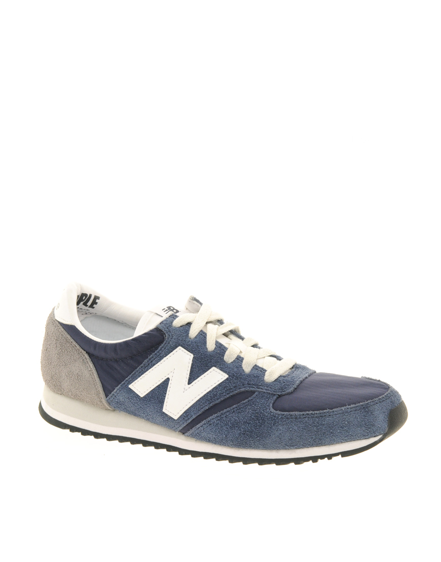 Lyst - New Balance 420 Navy Vintage Trainers in Blue