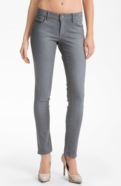 Paige Paige Skyline Skinny Jeans in Gray (steely) | Lyst