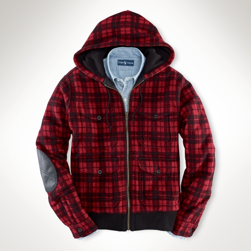 Lyst - Polo Ralph Lauren Buffalo Check Hoodie in Red for Men