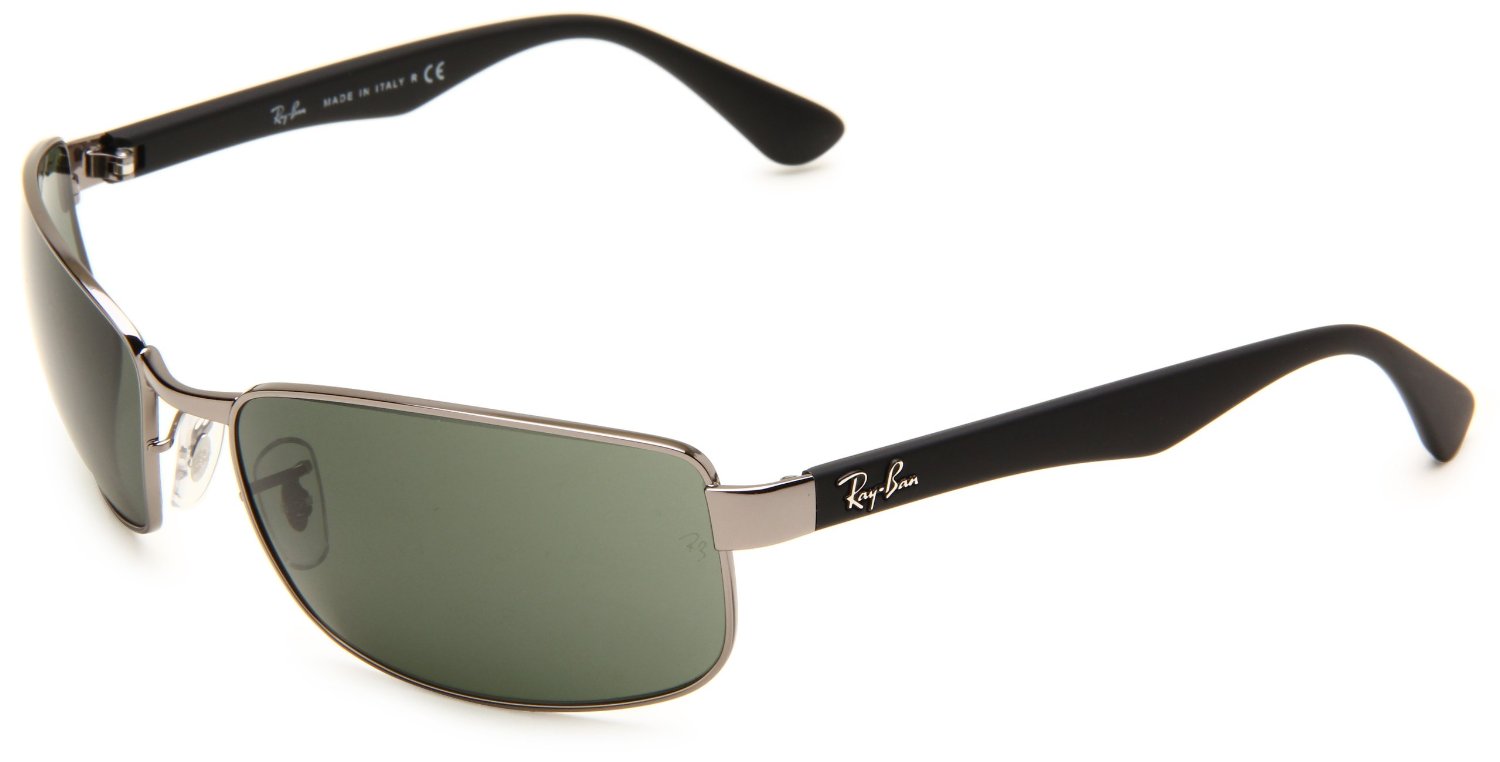 Ray-ban Rayban Mens Non Polarized Rectangle Sunglasses in Black for Men ...