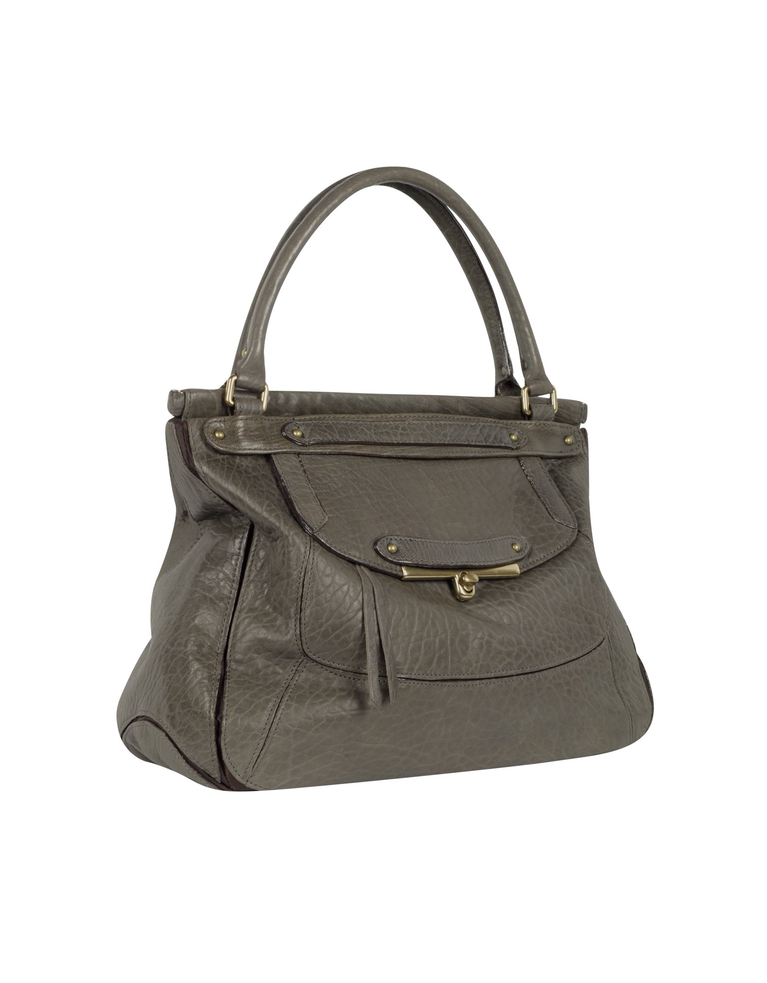 Lyst Abaco Olympia Java Leather Tote In Gray Gallery