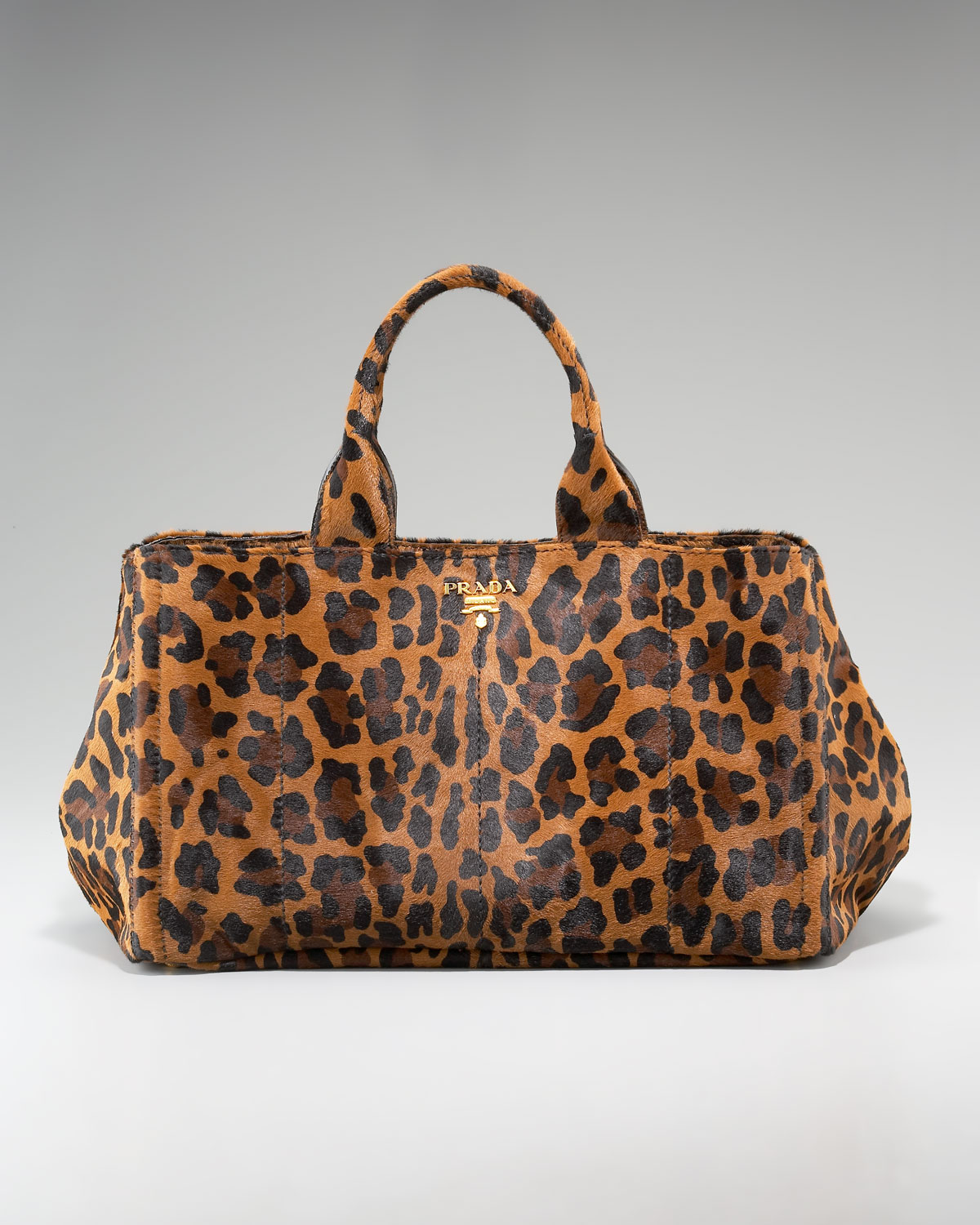 Lyst Prada Cavallino Leopard Print Calf Hair Tote Gallery