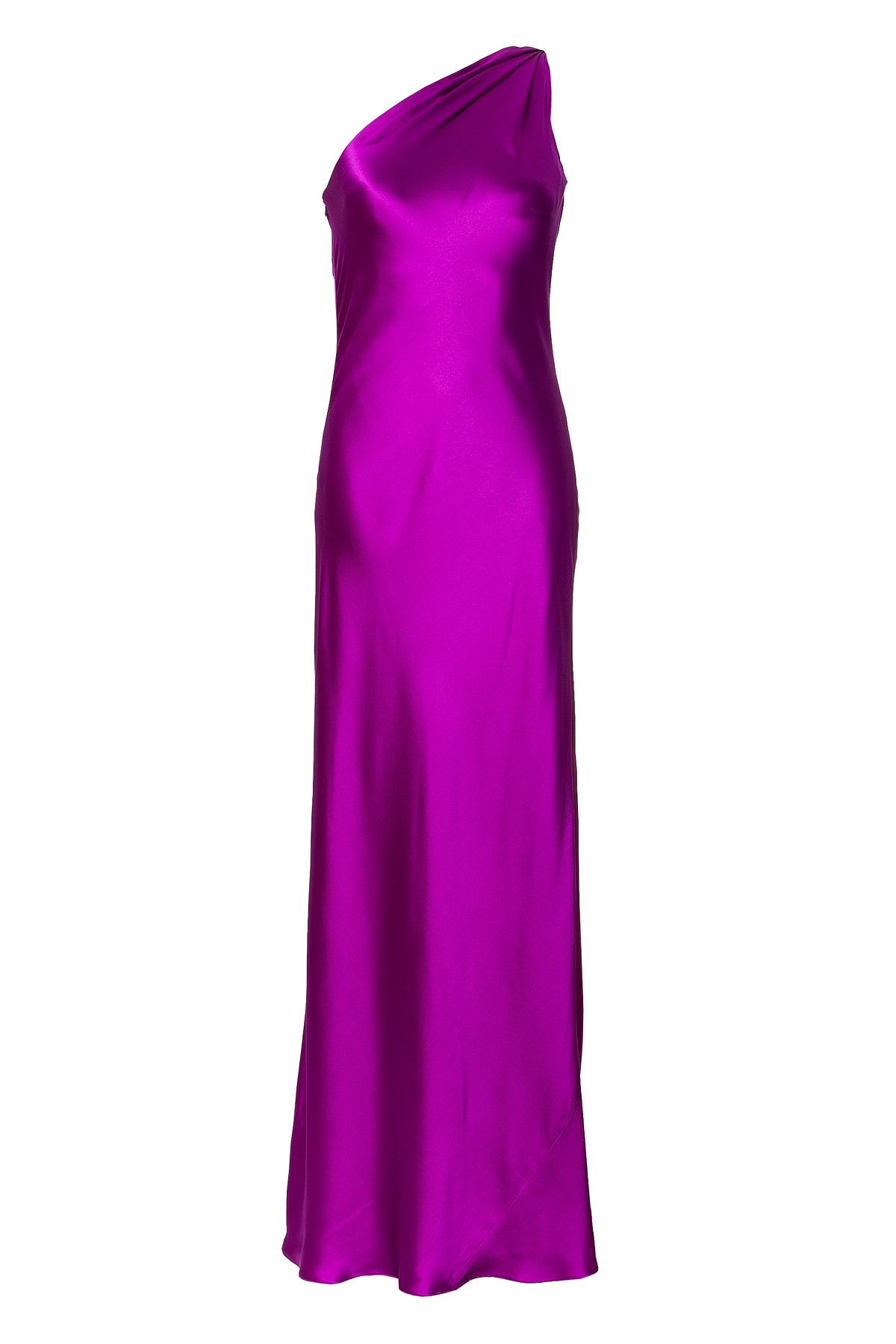 Lyst - Ralph Lauren Collection Fuchsia Silk Satin Julien Evening Gown ...