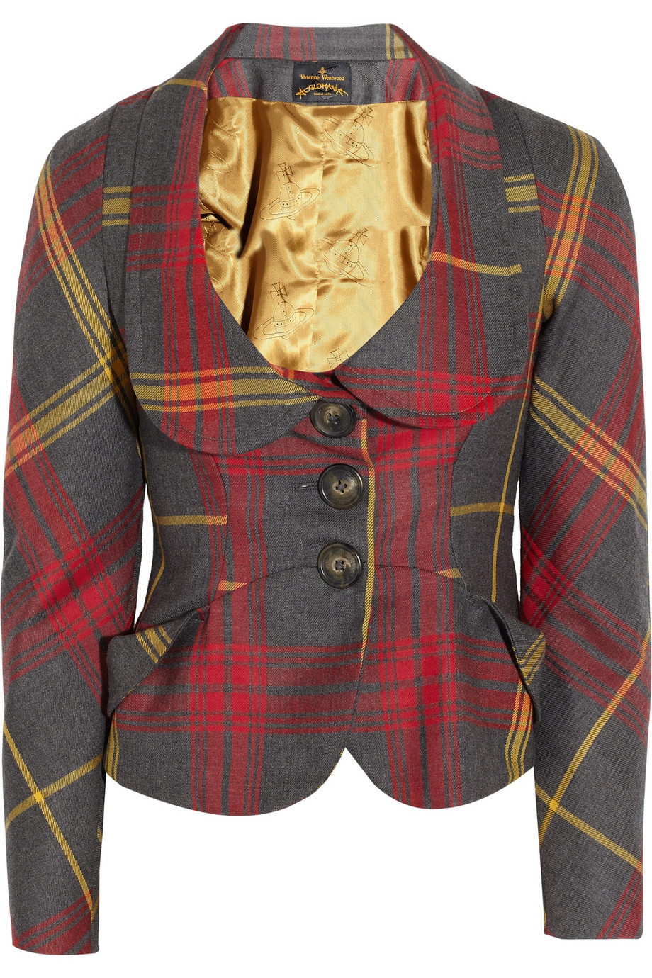 Lyst Vivienne westwood anglomania Scale Tartan Wool Jacket in Red