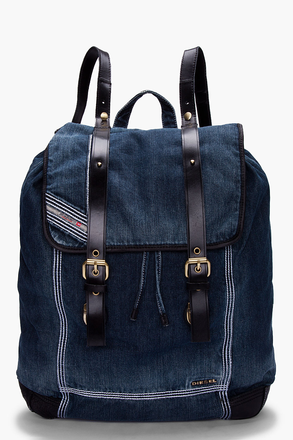 Diesel Denim Backyhob Backpack in Blue for Men Lyst