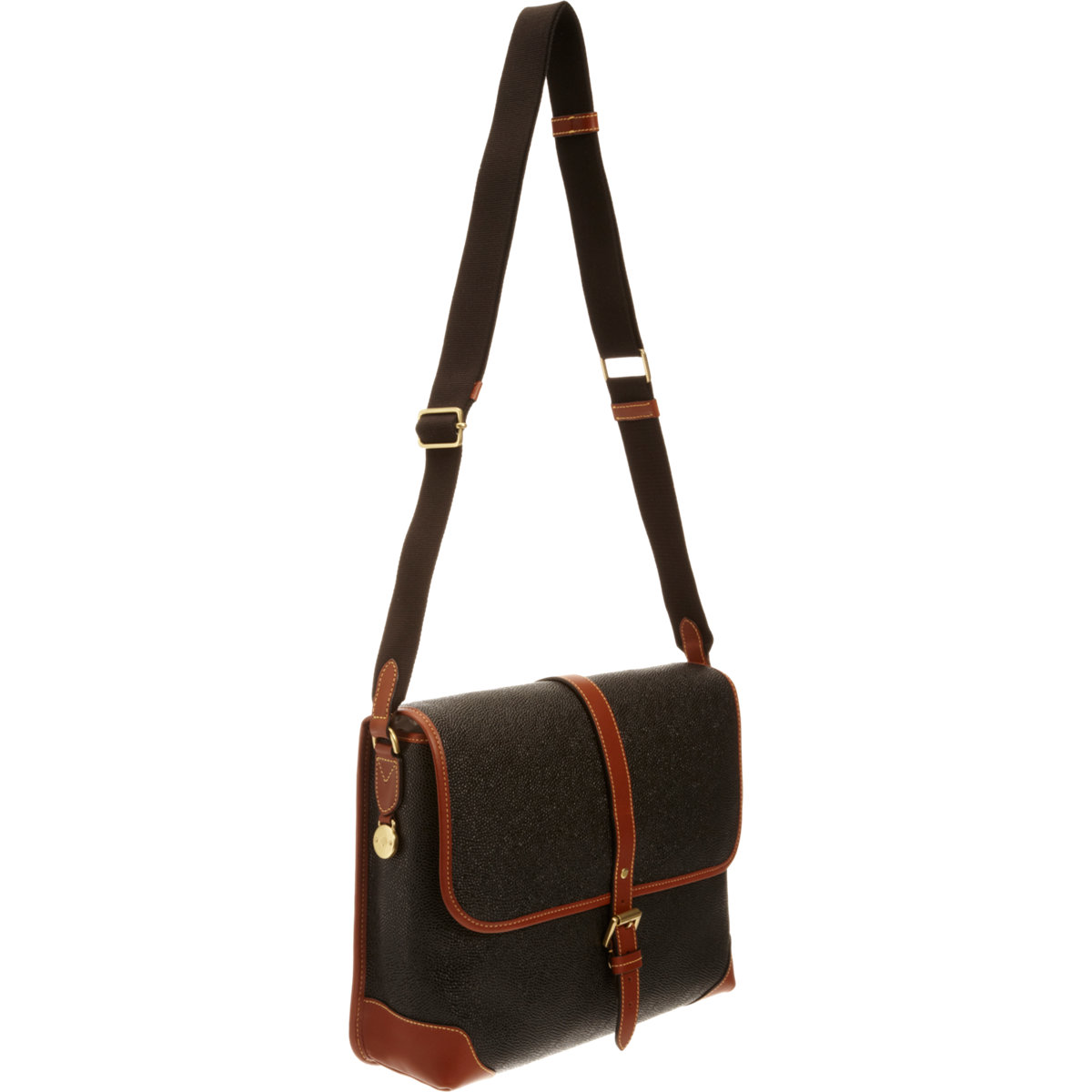 Mulberry Scotchgrain Messenger Bag In Black For Men Lyst Gallery