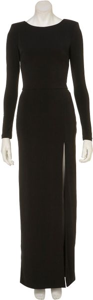 Topshop Shoulder Pad Maxi Dress in Black | Lyst