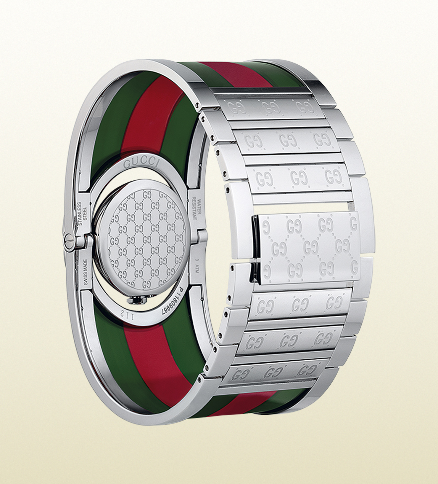 gucci twirl stainless steel ladies watch