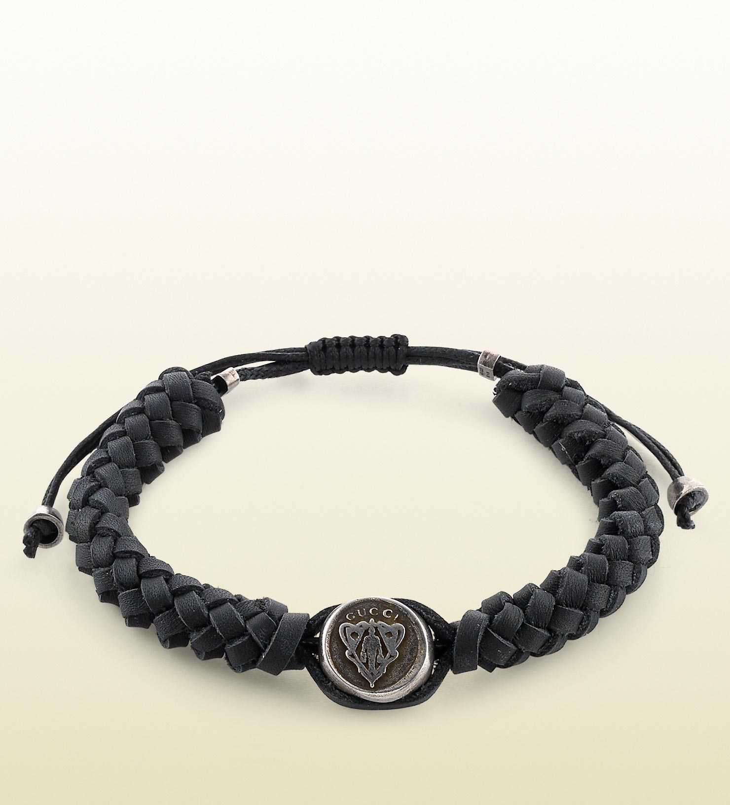 Lyst - Gucci Wrap Leather Bracelet - For Men in Black for Men