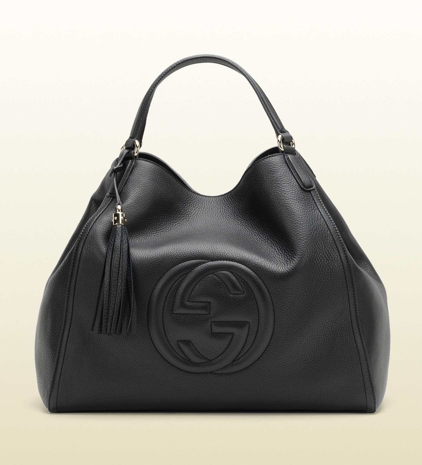 Gucci Soho Leather Shoulder Bag In Black Lyst