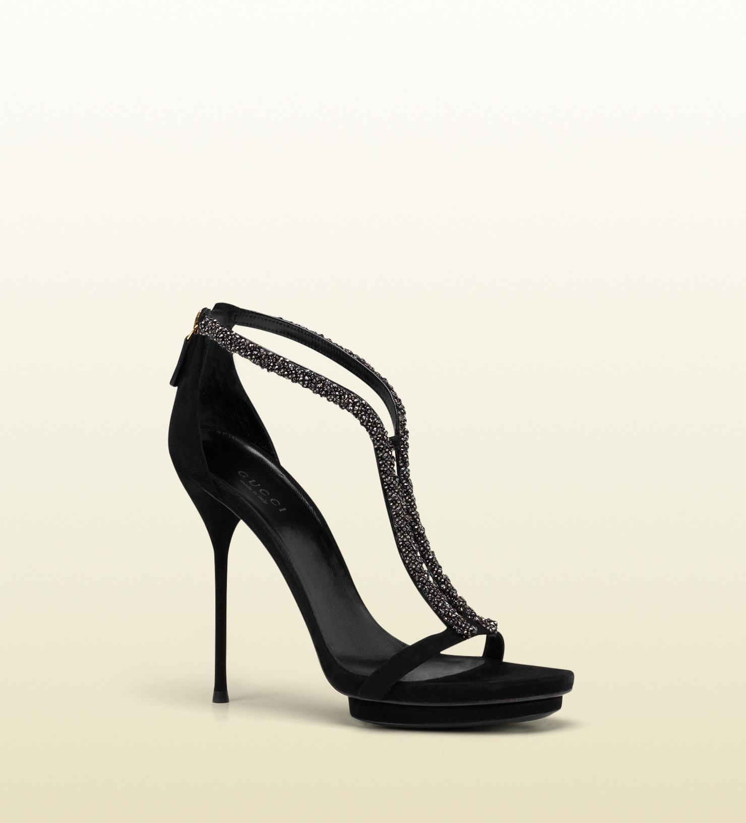 gucci black strappy sandals