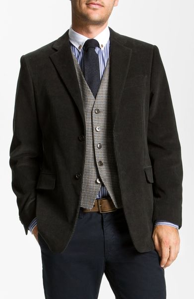 John W. Nordstrom® Corduroy Blazer in Gray for Men (charcoal) | Lyst