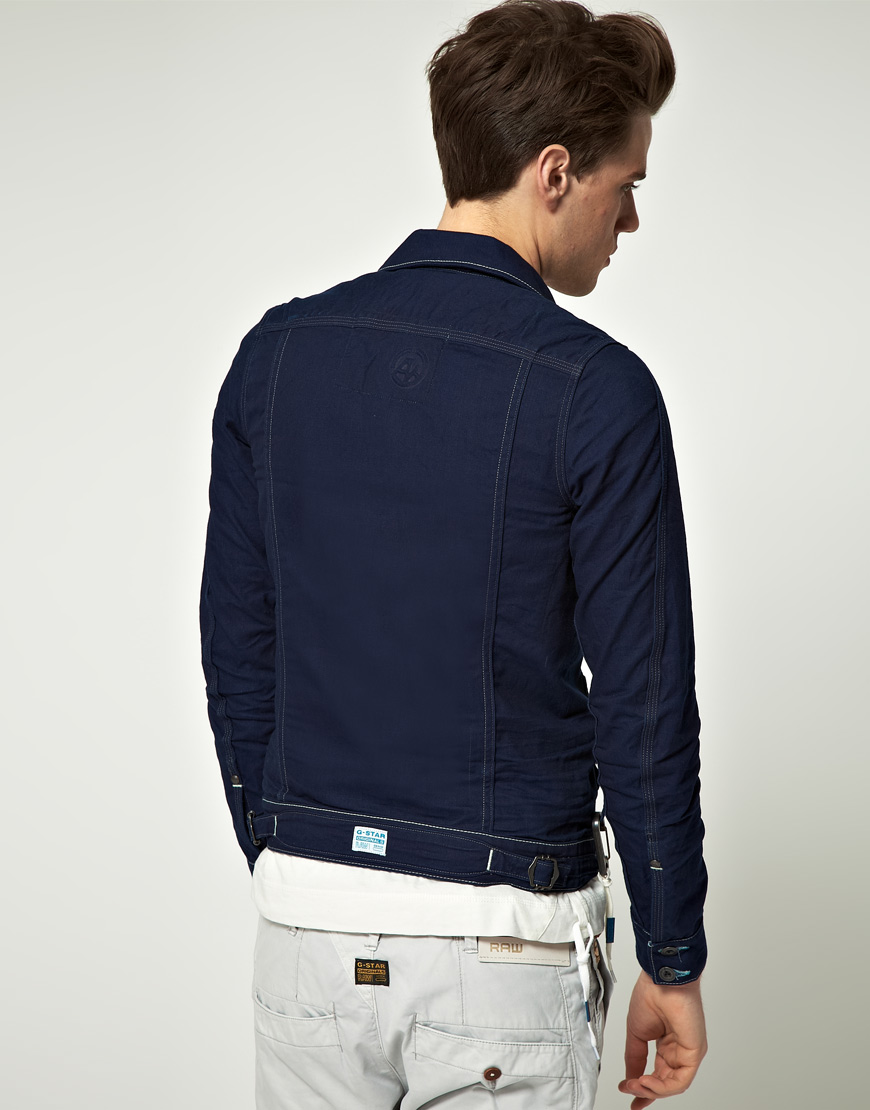 Lyst Gstar raw Navy Worker Jacket in Blue for Men