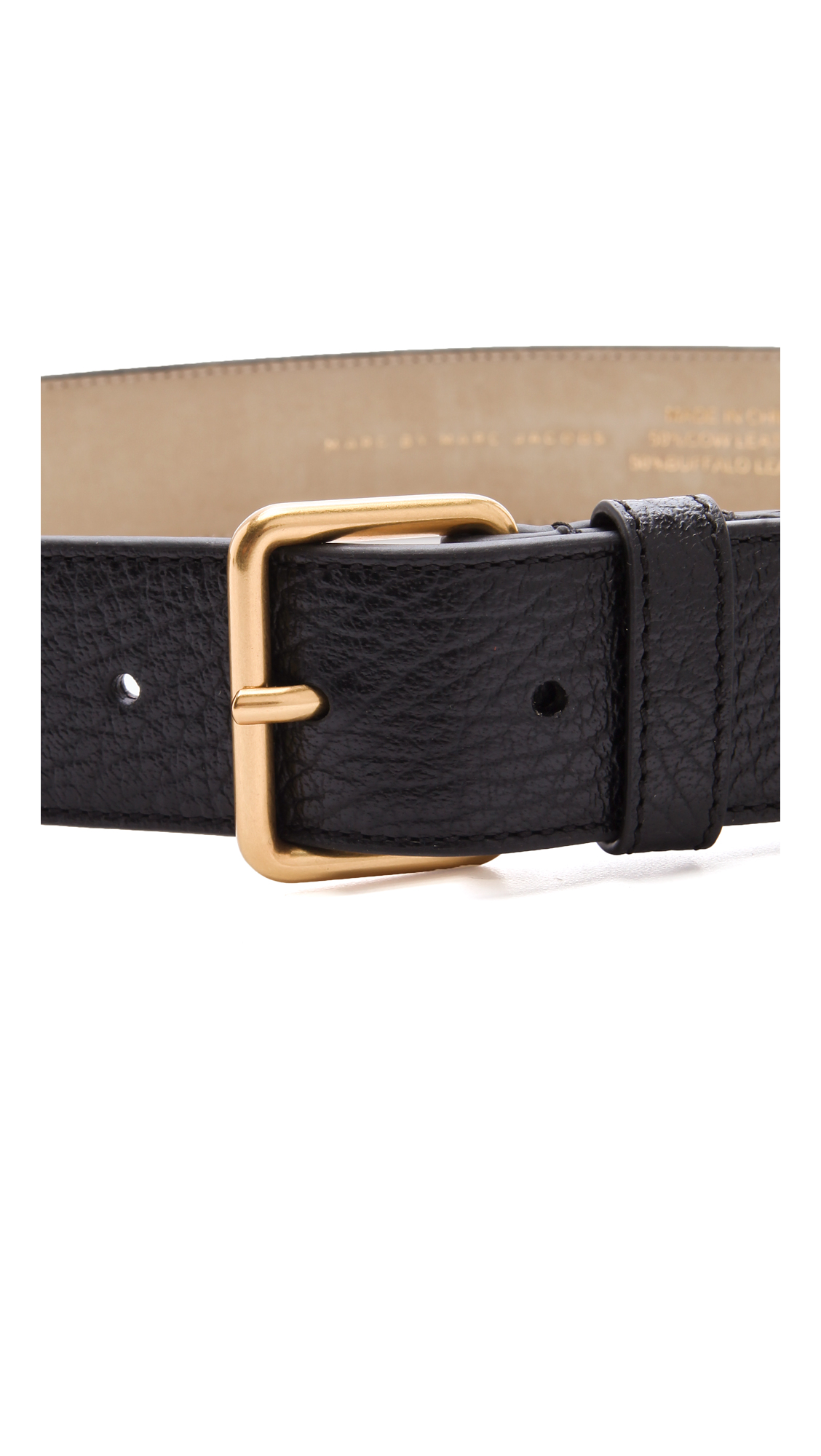 Marc by marc jacobs Classic 4cm Belt in Black | Lyst