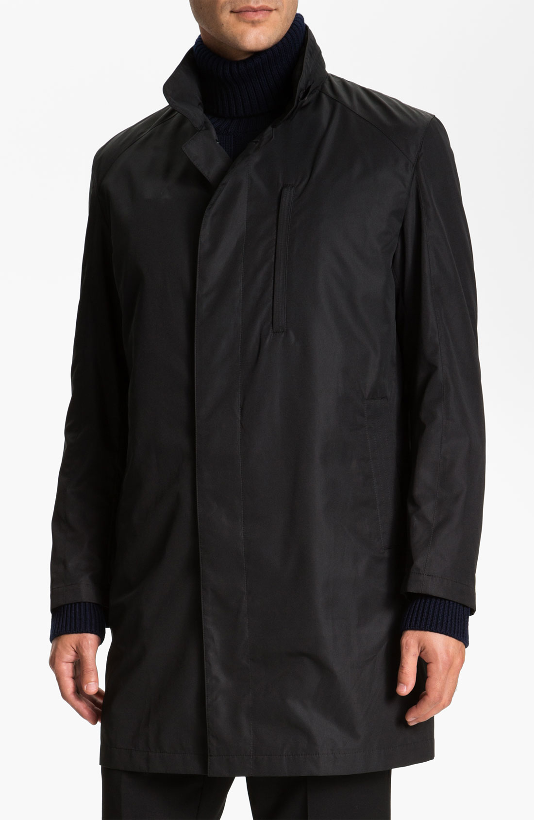 Sanyo Travel Top Coat in Black for Men | Lyst