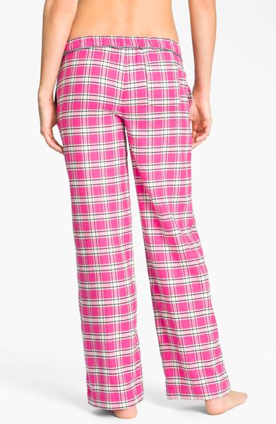 Dkny Pattern Play Flannel Pajama Pants in Pink (pink cherie plaid) | Lyst