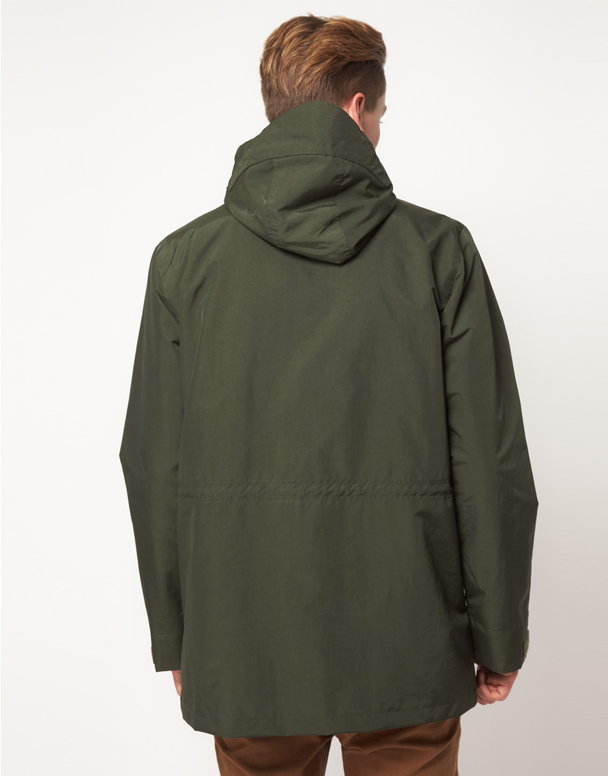Lyst - Fred perry Parka Hooded in Green for Men