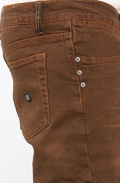 Kr3w The K Slim Fit Jeans in Dirty Brown Wash in Brown for Men | Lyst
