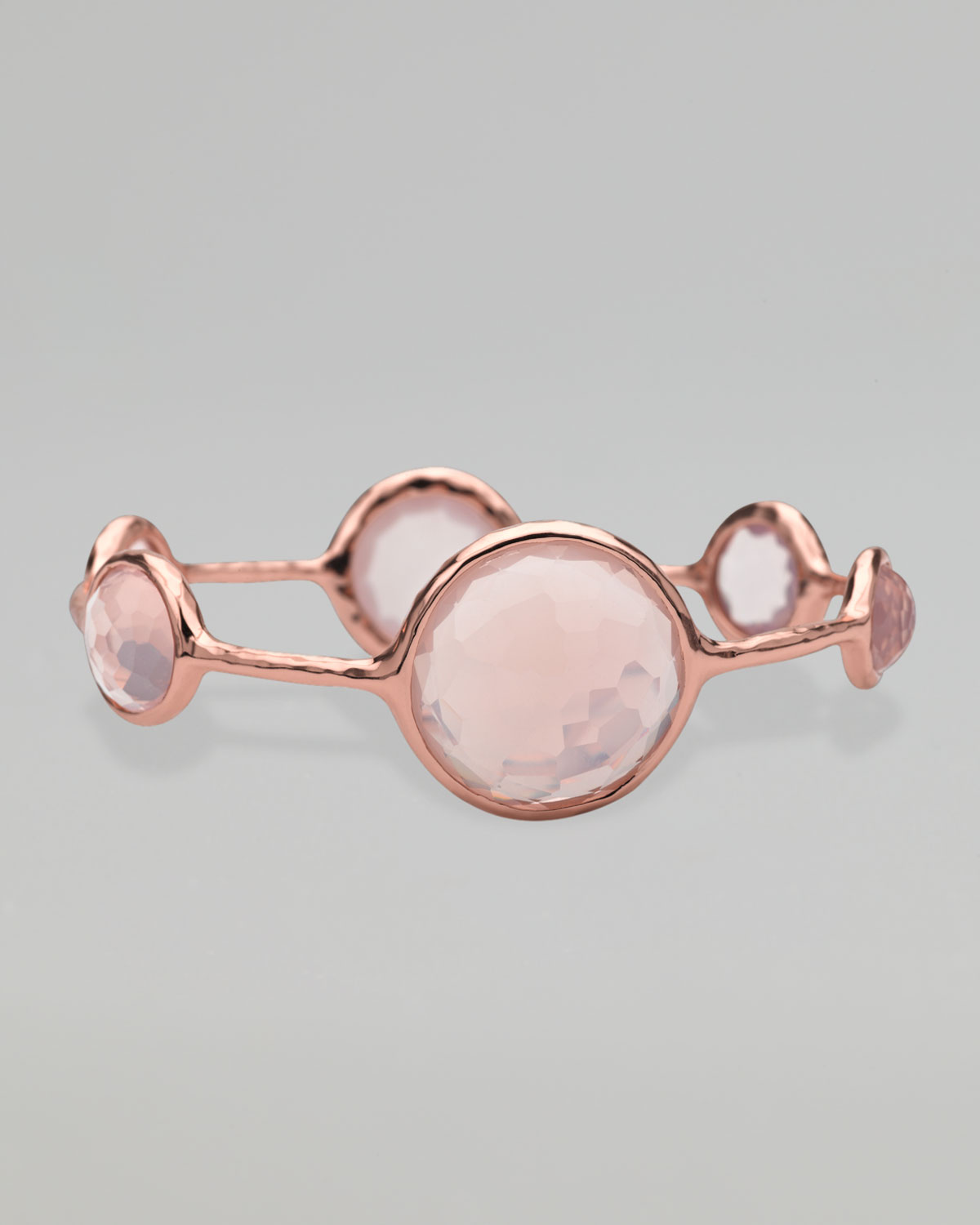 Lyst Ippolita Rose Gold Quartz Sixstation Bangle In Pink Gallery