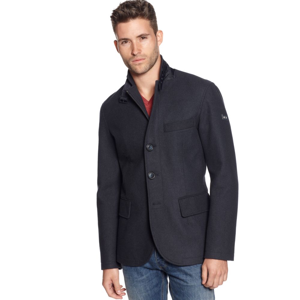 Lyst - Armani Jeans Three Button Blazer Style Jacket in Gray for Men