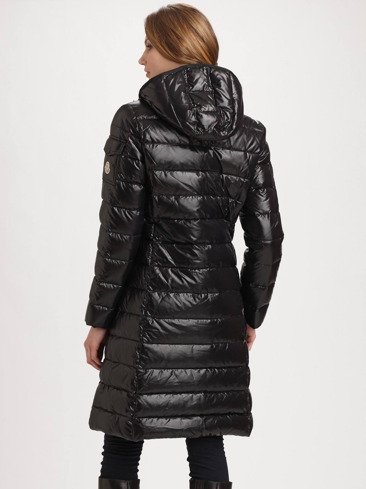 Lyst - Moncler Moka Puffer Jacket in Black