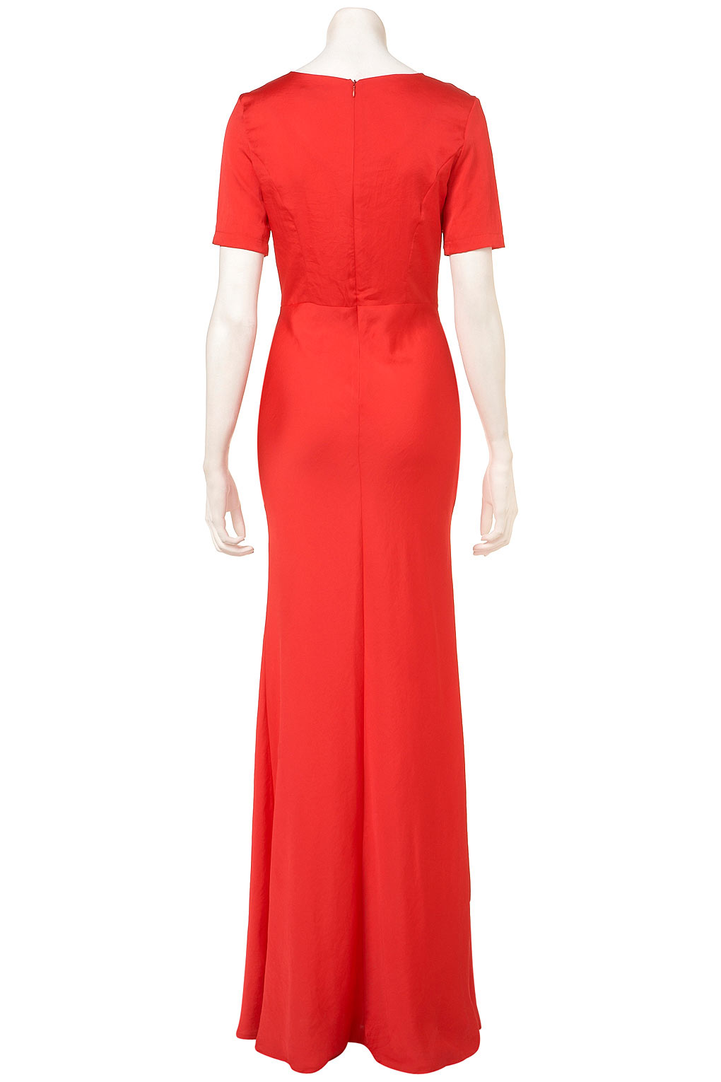 topshop orange dress