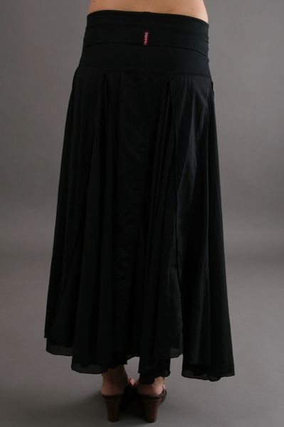 Hard Tail Diamond Long Skirt in Black | Lyst