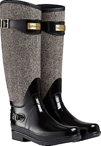 Hunter Hunter Regent Apsley Wellington Boots Black in Black | Lyst