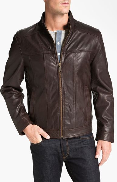 Marc New York Cruz Leather Jacket in Brown for Men | Lyst