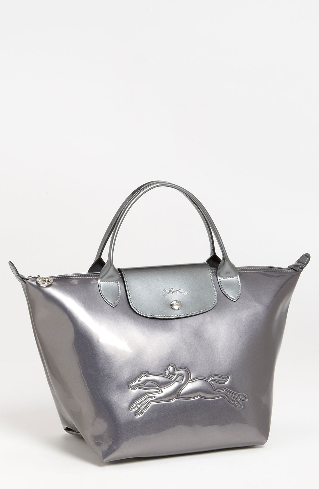Longchamp Shoulder Bag Victoire in Silver (gunmetal) | Lyst