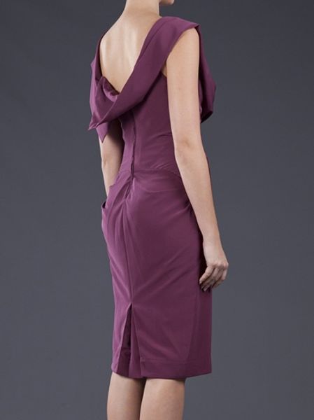 Vivienne Westwood Red Label Drape Dress in Purple | Lyst