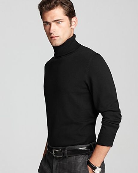 Boss Black Bakar Turtleneck Sweater in Gray for Men (black) | Lyst
