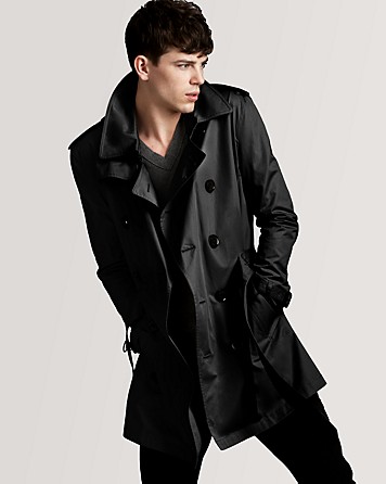 Lyst - Burberry Britton Double Breasted Trench Coat in Black for Men