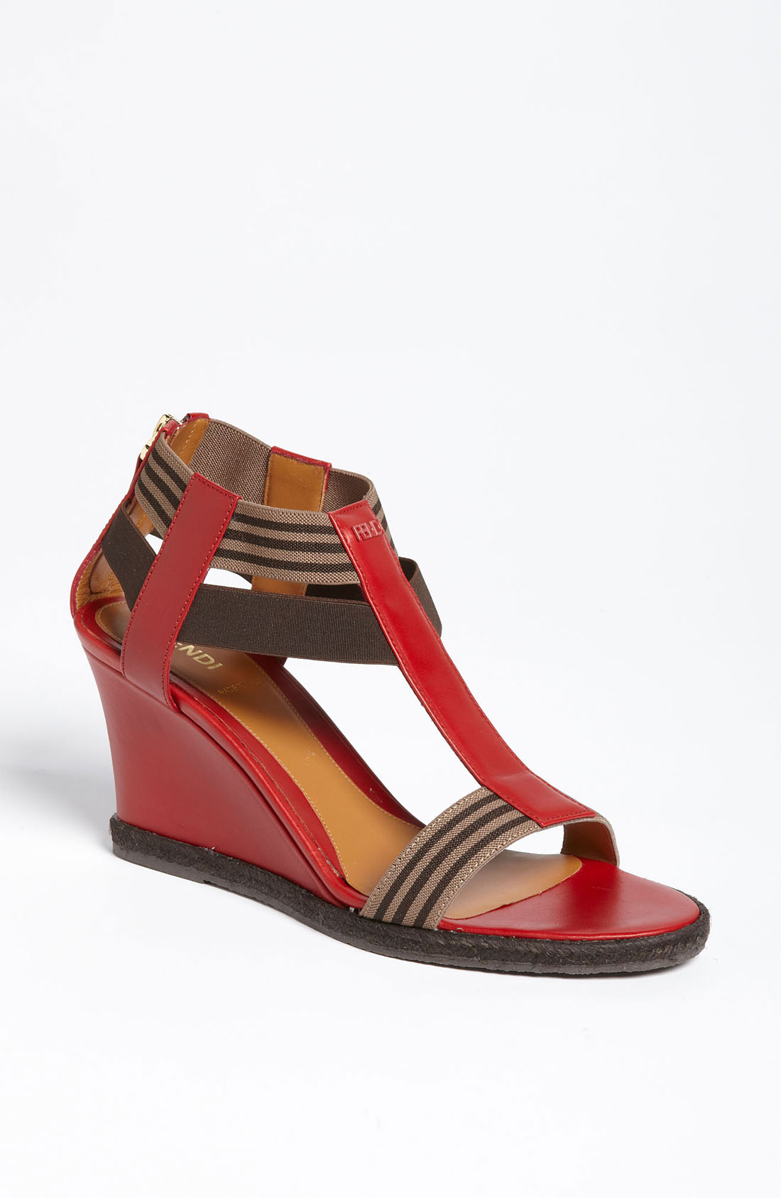 fendi red sandals