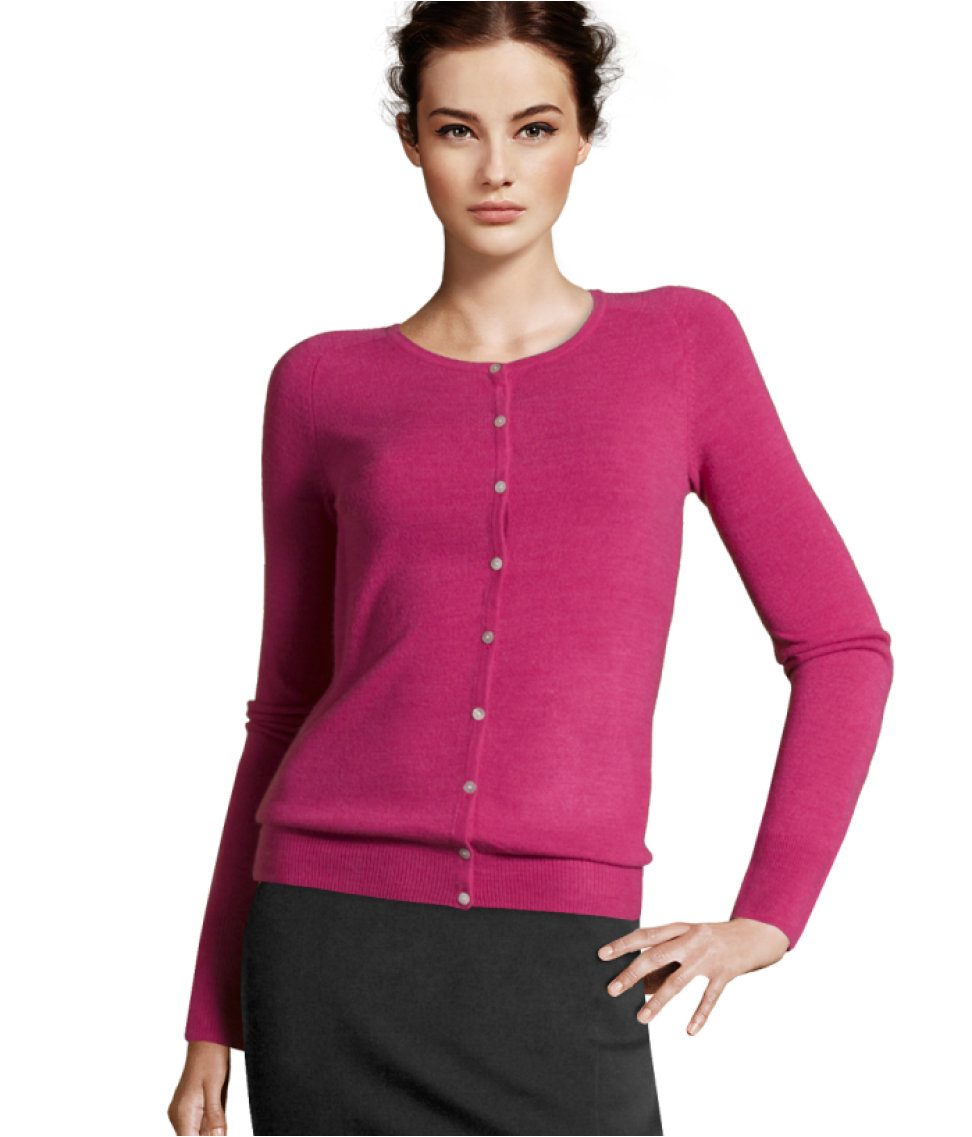  H  m  Cashmere Cardigan  in Pink Lyst