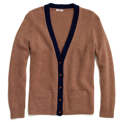 Lyst - Madewell Contrast Cardigan in Brown