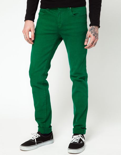 Dr. Denim Snap Skinny Jeans in Green for Men | Lyst
