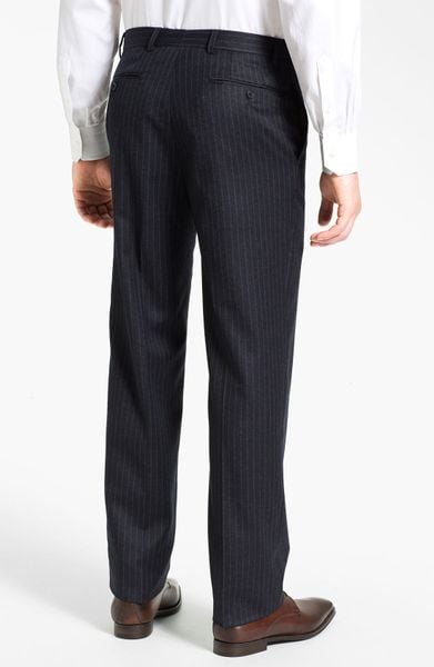 Joseph Abboud Double Breasted Pinstripe Suit in Blue for Men (navy ...